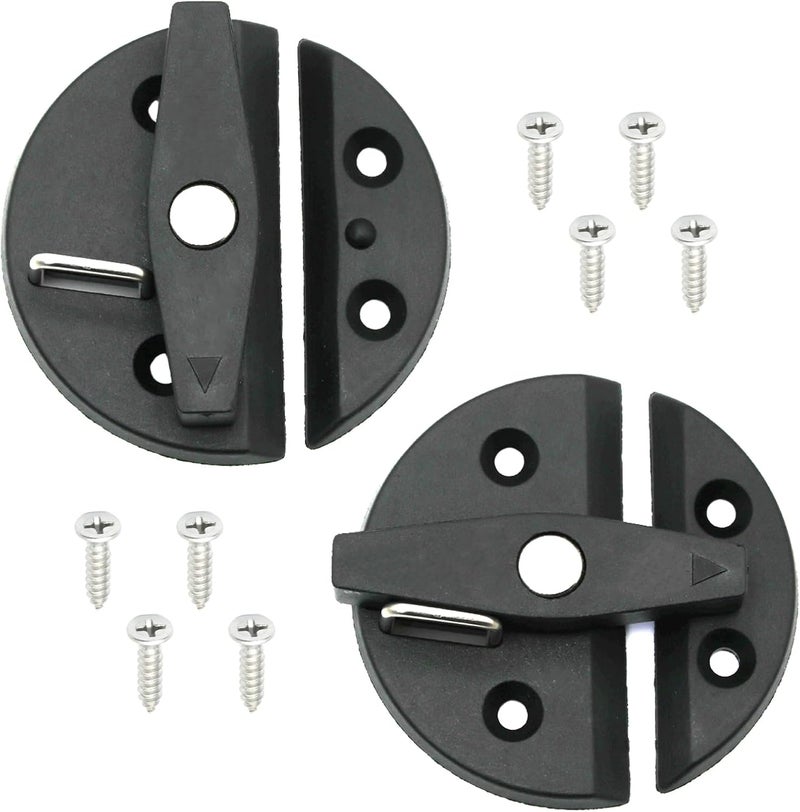 LTEMG Boat Door Latch Nylon Cabinet Round Turn Twist Button,Marine Catch Latch Hardware Accessories(2 Pcs) - Image 1